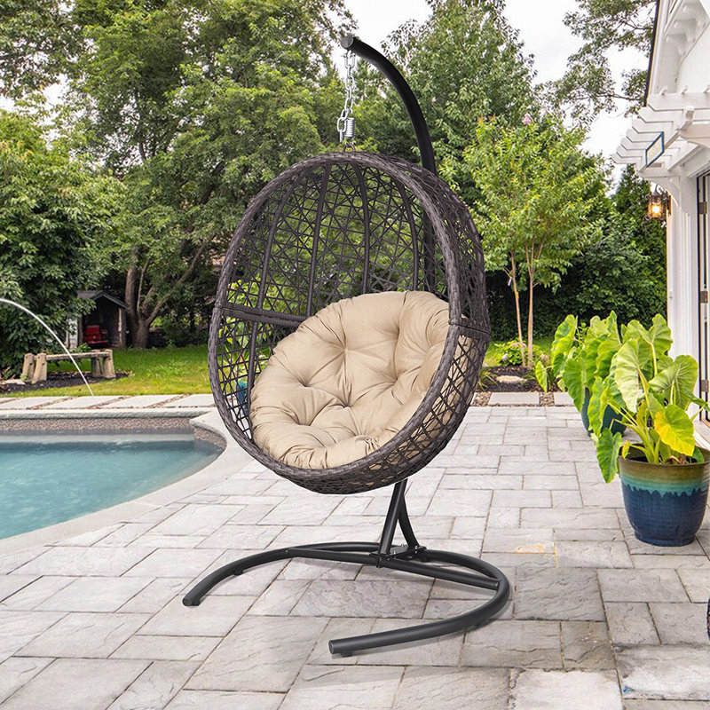 Alora Premium 70-Inch Outdoor Hammock Egg Swing Chair With Stand (SAK42317)